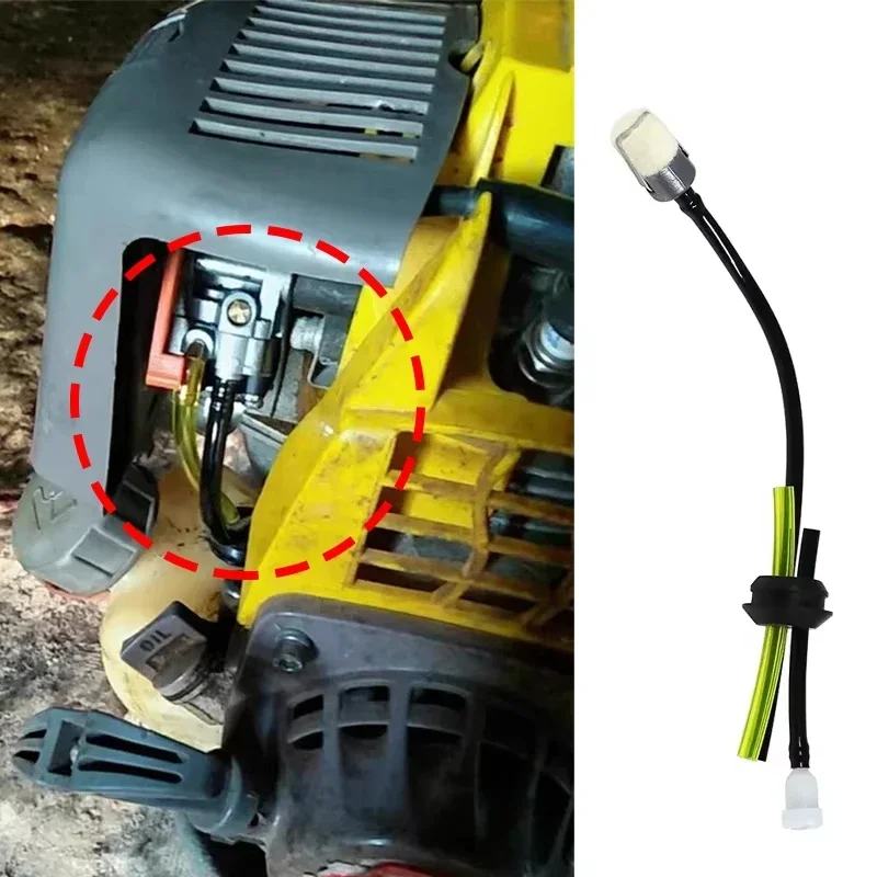 1/5pcs Universal Fuel Tank Filter Kit Fuel Pipe Filter Set For Chainsaw Lawn Mower Grass Trimmer Oil Pipe Fuel Hose Garden Tools