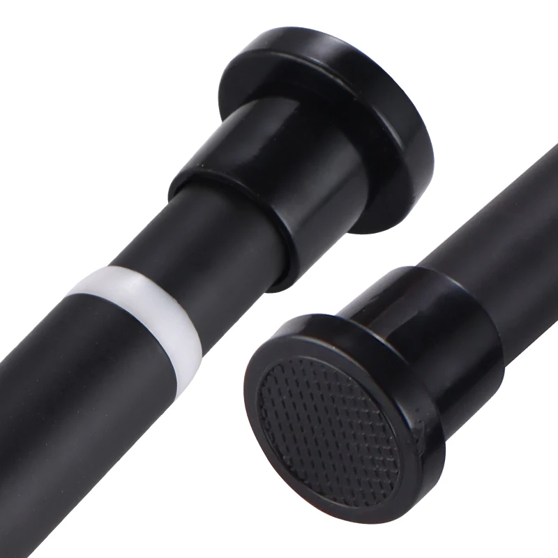 80-240CM Adjustable Curtain Rod No Drilling Telescopic Shower Curtain Pole for Balcony Bathroom Wardrobe Rod Clothes Drying Rack