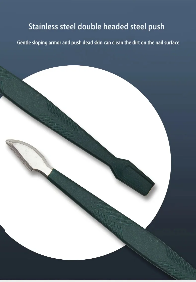 9 Pcs Portable Nail Clipper Multi Kit with Cuticle Trimmer Toenail Scissors Ear Nail File Tweezers Suitable for Travel Home
