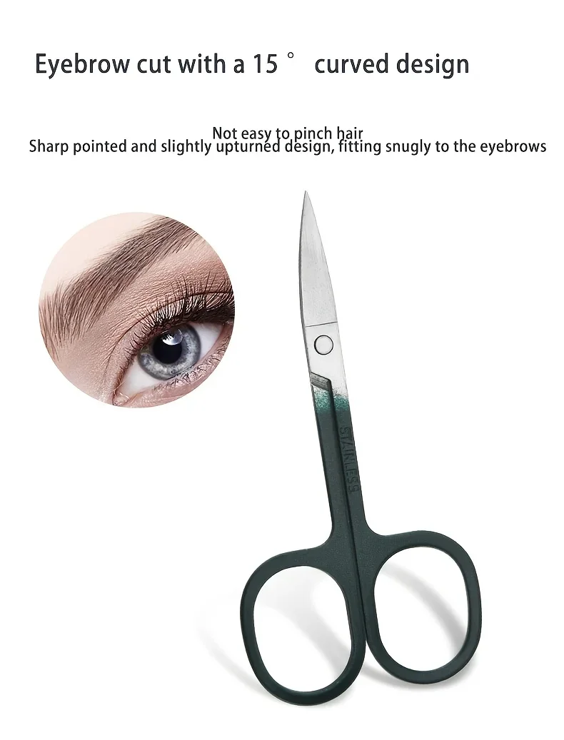 9 Pcs Portable Nail Clipper Multi Kit with Cuticle Trimmer Toenail Scissors Ear Nail File Tweezers Suitable for Travel Home