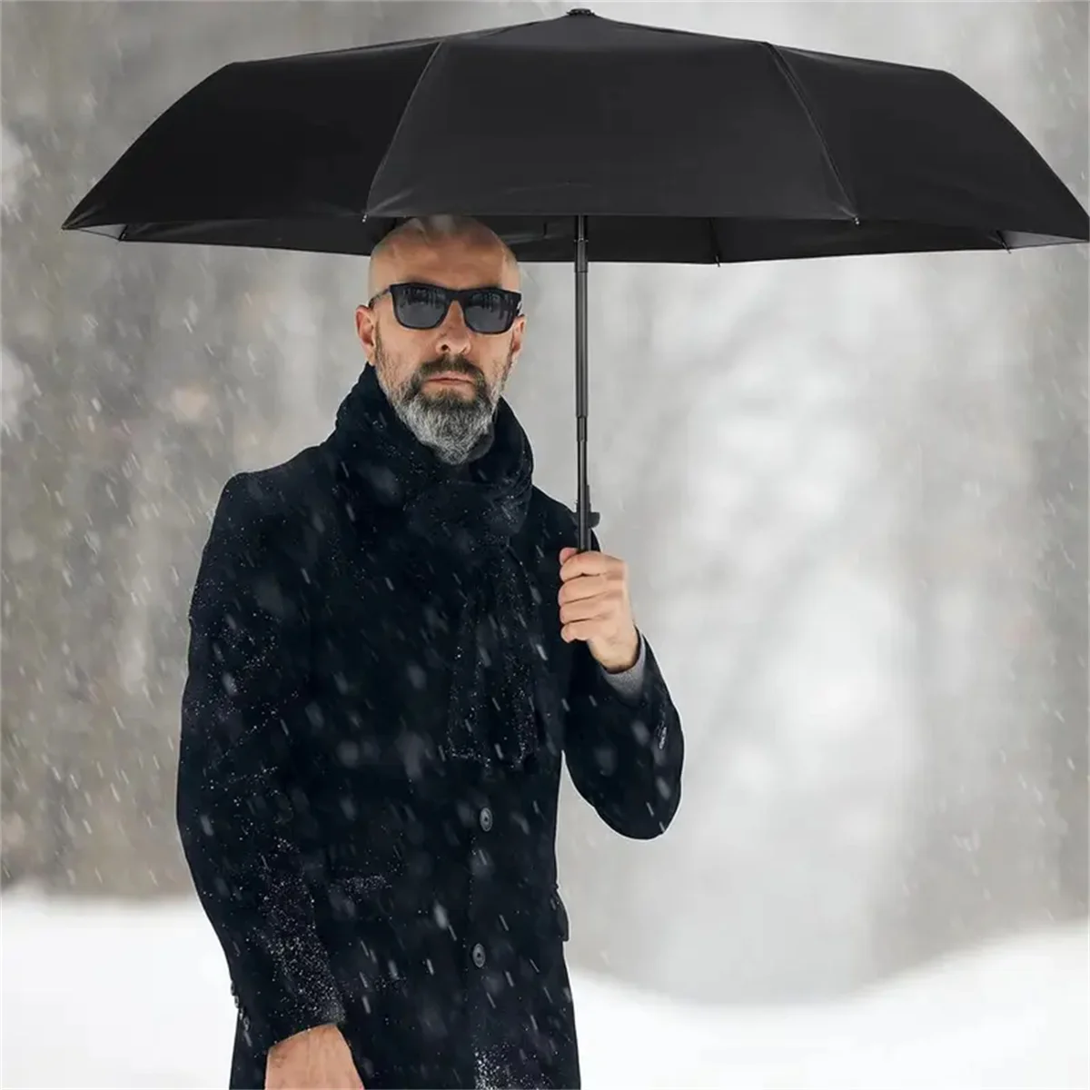 Umbrella Fully Automatic Thickened Enlarged Reinforced Folding Umbrella Sun and Rainproof Sunshade Umbrella for Women Sunscreen