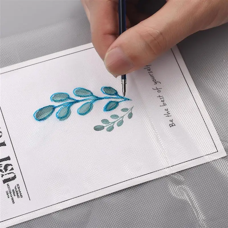 4pcs/set Water Soluble Embroidery Stabiliser Wash Away Cold Water Soluble Film Water Solute Embroidery Backing DIY Craft Making
