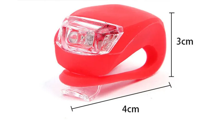 Bicycle Front Light Silicone LED Head Front Rear Wheel Bike Light Waterproof Cycling Bicycle Accessories Bike Lamp