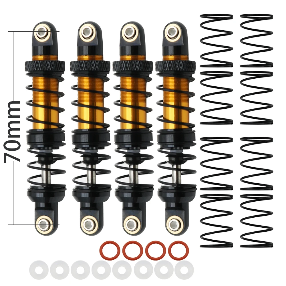 Metal 70mm 80mm 90mm 100mm 110mm 120mm Shock Absorber Oil Damper for 1/10 RC Crawler Car Axial SCX10 AXI03007 RBX10 D90 TRX4