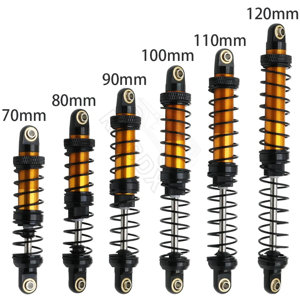 Metal 70mm 80mm 90mm 100mm 110mm 120mm Shock Absorber Oil Damper for 1/10 RC Crawler Car Axial SCX10 AXI03007 RBX10 D90 TRX4