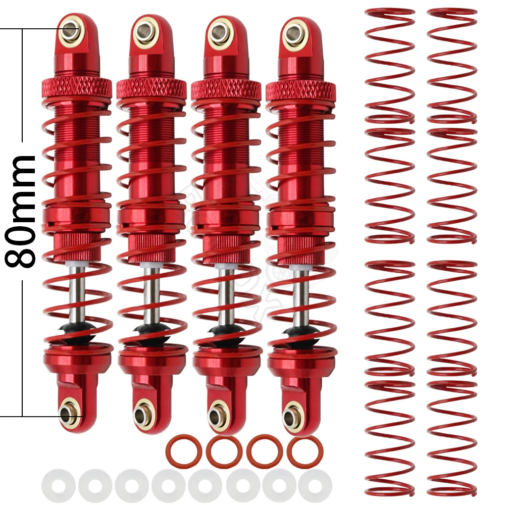 Metal 70mm 80mm 90mm 100mm 110mm 120mm Shock Absorber Oil Damper for 1/10 RC Crawler Car Axial SCX10 AXI03007 RBX10 D90 TRX4