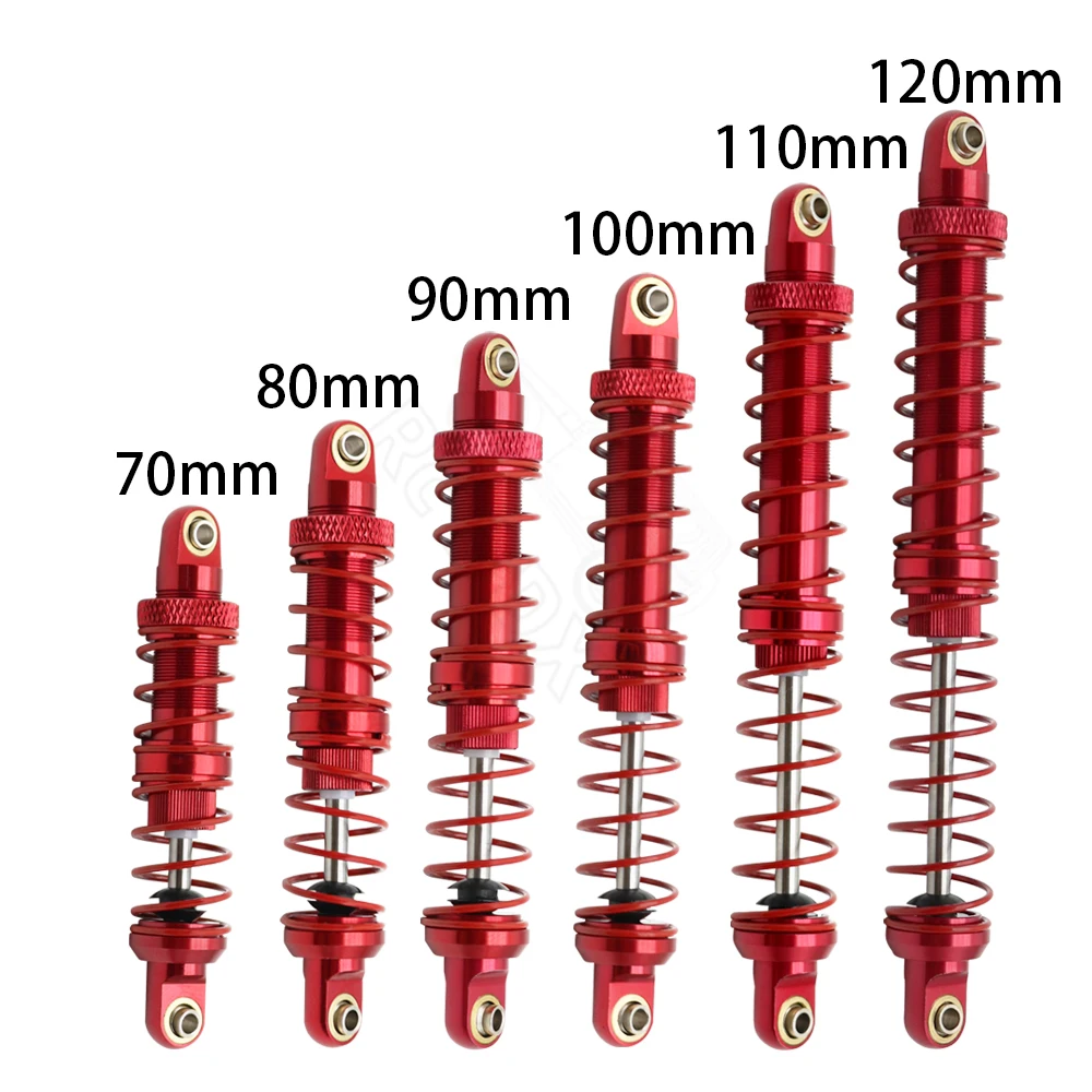 Metal 70mm 80mm 90mm 100mm 110mm 120mm Shock Absorber Oil Damper for 1/10 RC Crawler Car Axial SCX10 AXI03007 RBX10 D90 TRX4