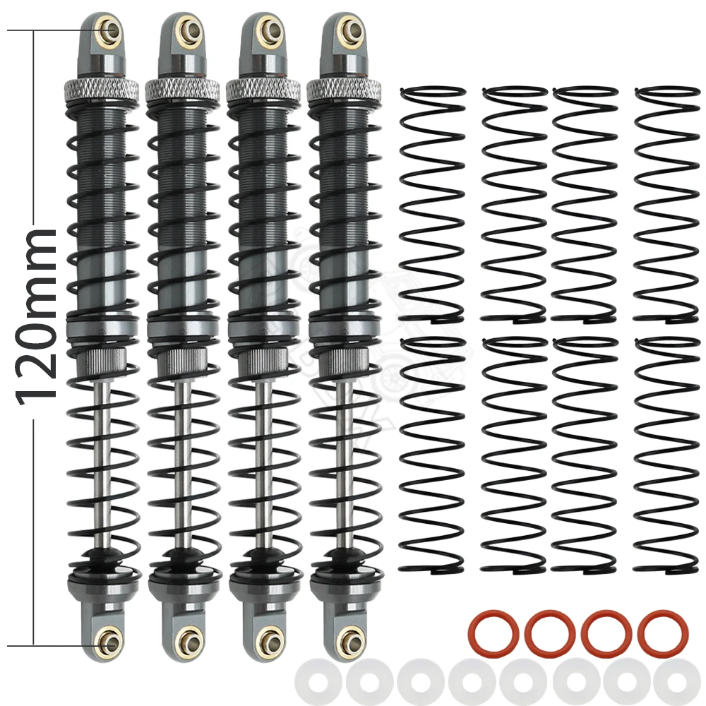 Metal 70mm 80mm 90mm 100mm 110mm 120mm Shock Absorber Oil Damper for 1/10 RC Crawler Car Axial SCX10 AXI03007 RBX10 D90 TRX4