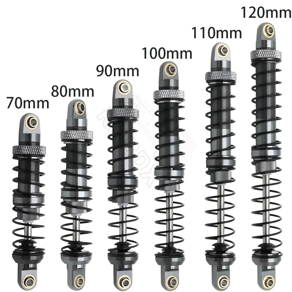 Metal 70mm 80mm 90mm 100mm 110mm 120mm Shock Absorber Oil Damper for 1/10 RC Crawler Car Axial SCX10 AXI03007 RBX10 D90 TRX4