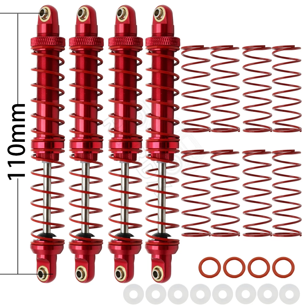 Metal 70mm 80mm 90mm 100mm 110mm 120mm Shock Absorber Oil Damper for 1/10 RC Crawler Car Axial SCX10 AXI03007 RBX10 D90 TRX4
