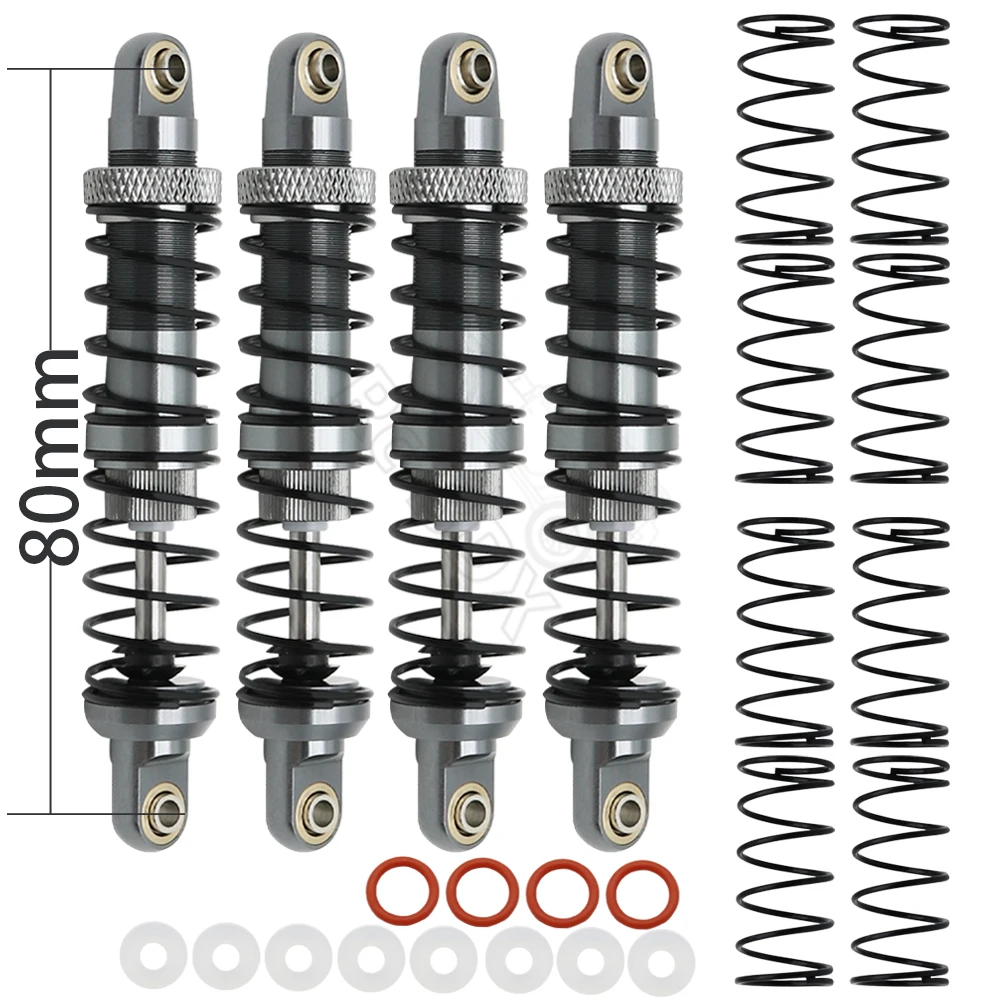 Metal 70mm 80mm 90mm 100mm 110mm 120mm Shock Absorber Oil Damper for 1/10 RC Crawler Car Axial SCX10 AXI03007 RBX10 D90 TRX4