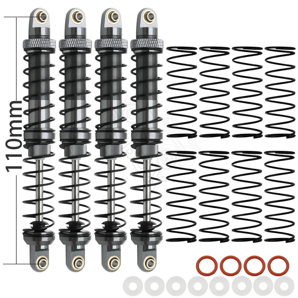 Metal 70mm 80mm 90mm 100mm 110mm 120mm Shock Absorber Oil Damper for 1/10 RC Crawler Car Axial SCX10 AXI03007 RBX10 D90 TRX4