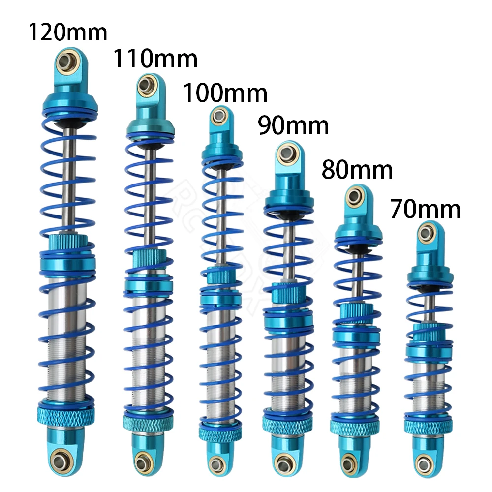 Metal 70mm 80mm 90mm 100mm 110mm 120mm Shock Absorber Oil Damper for 1/10 RC Crawler Car Axial SCX10 AXI03007 RBX10 D90 TRX4