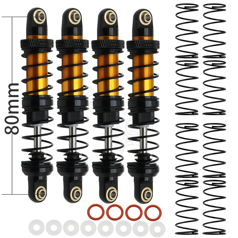 Metal 70mm 80mm 90mm 100mm 110mm 120mm Shock Absorber Oil Damper for 1/10 RC Crawler Car Axial SCX10 AXI03007 RBX10 D90 TRX4