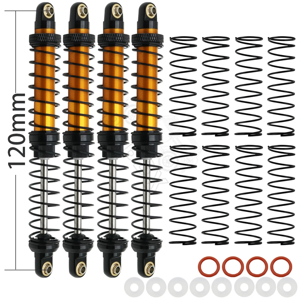 Metal 70mm 80mm 90mm 100mm 110mm 120mm Shock Absorber Oil Damper for 1/10 RC Crawler Car Axial SCX10 AXI03007 RBX10 D90 TRX4