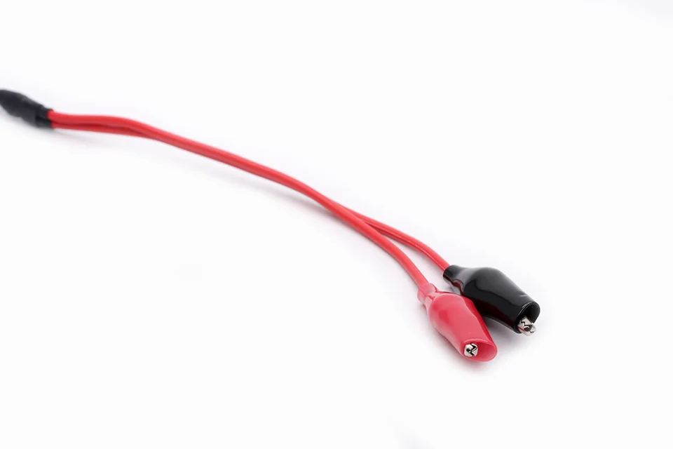1PC RG316 RF Coaxial Cable SMA Male Plug to Dual Alligator Clips Red&Black Tester Lead Wire 50cm Connector