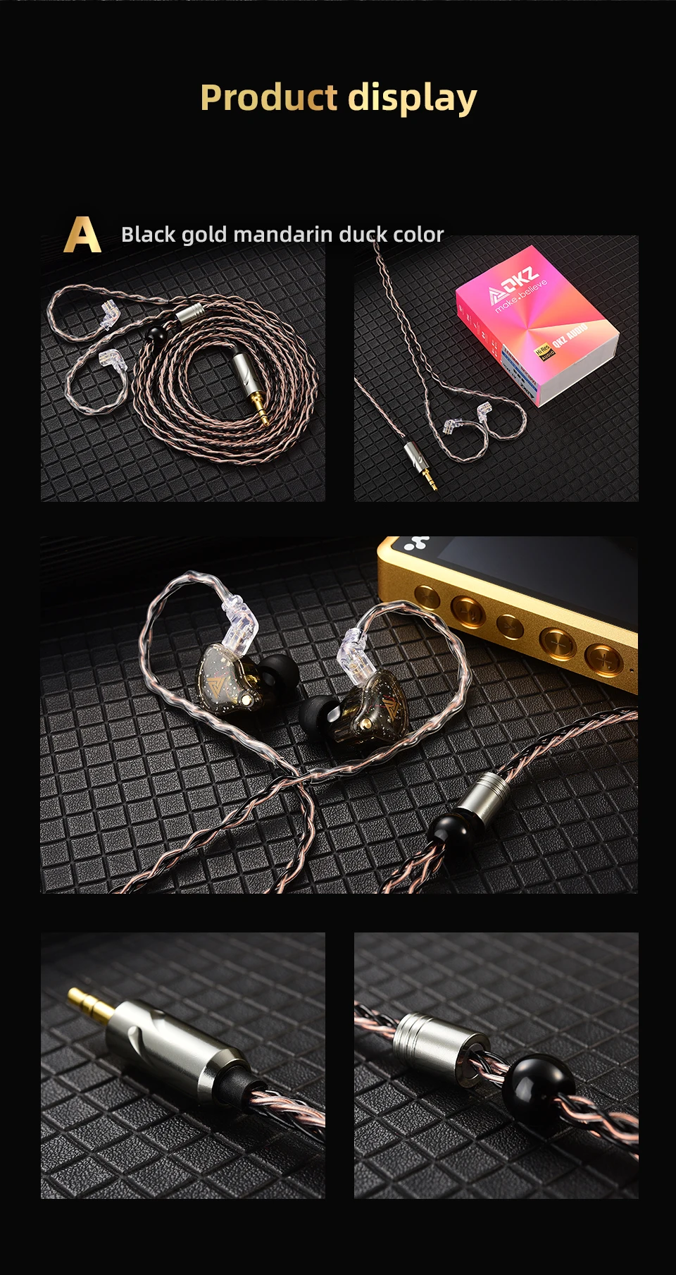 QKZ T1 200 Core 8 Strand OFC Copper Silver Plated Earphone Upgrade Cable KZ C Pin QDC Pin for EDX PRO ZSN PRO Castor TRN MT1 CCA