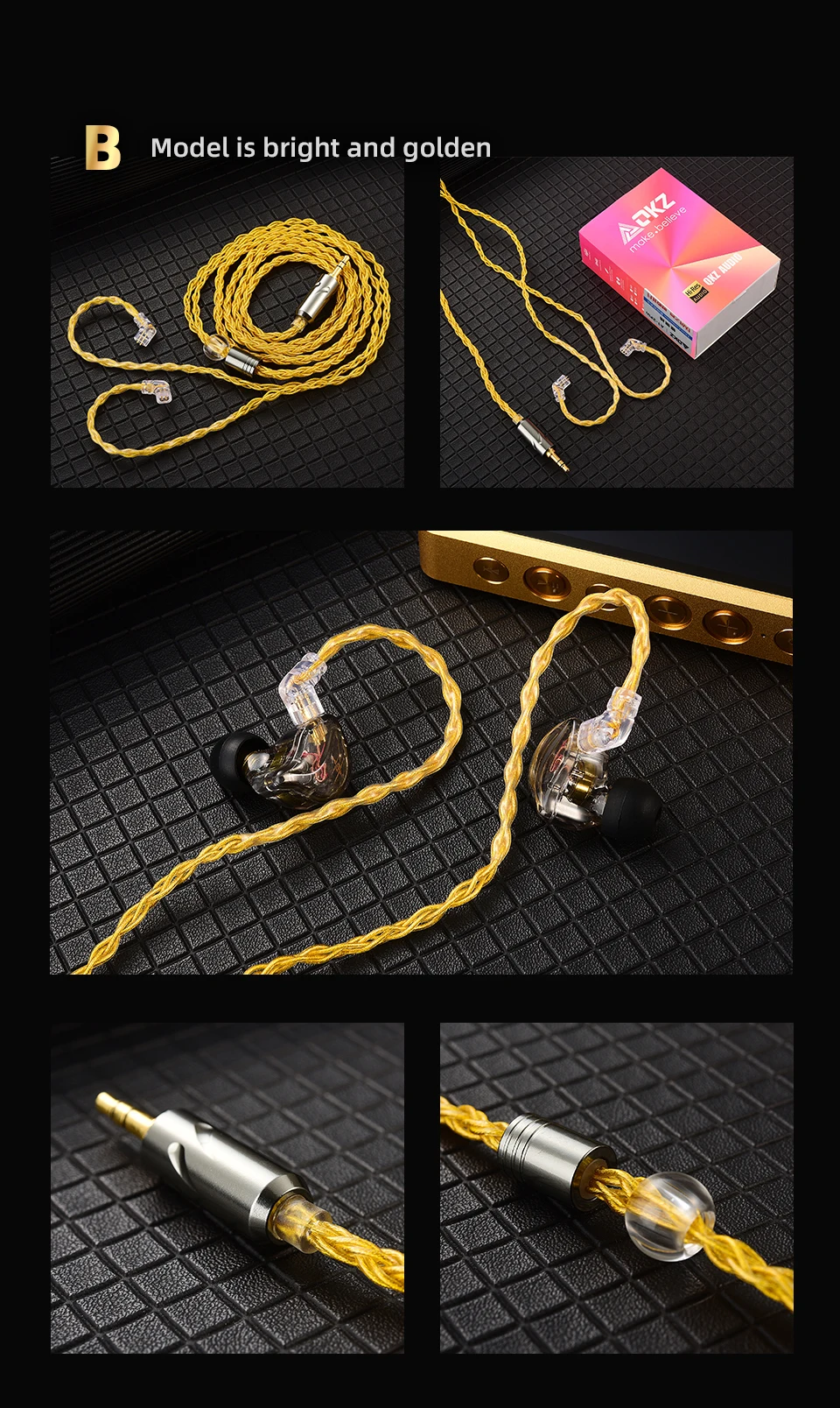 QKZ T1 200 Core 8 Strand OFC Copper Silver Plated Earphone Upgrade Cable KZ C Pin QDC Pin for EDX PRO ZSN PRO Castor TRN MT1 CCA