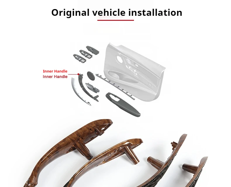 RHD LHD Carbon Fiber Car Inner Door Pull Handle Trim Cover for BMW 3 4 Series F30 F31 F32 F33 F34 F35 F36 F80 F82 F83 2013-2018