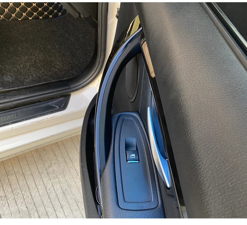 RHD LHD Carbon Fiber Car Inner Door Pull Handle Trim Cover for BMW 3 4 Series F30 F31 F32 F33 F34 F35 F36 F80 F82 F83 2013-2018