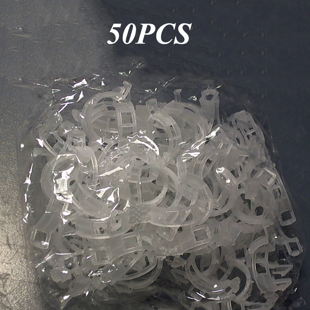 50/100pcs Plastic Plant Clips Supports Connects Reusable Protection Grafting Fixing Tool Gardening Supplies for Vegetable Tomato