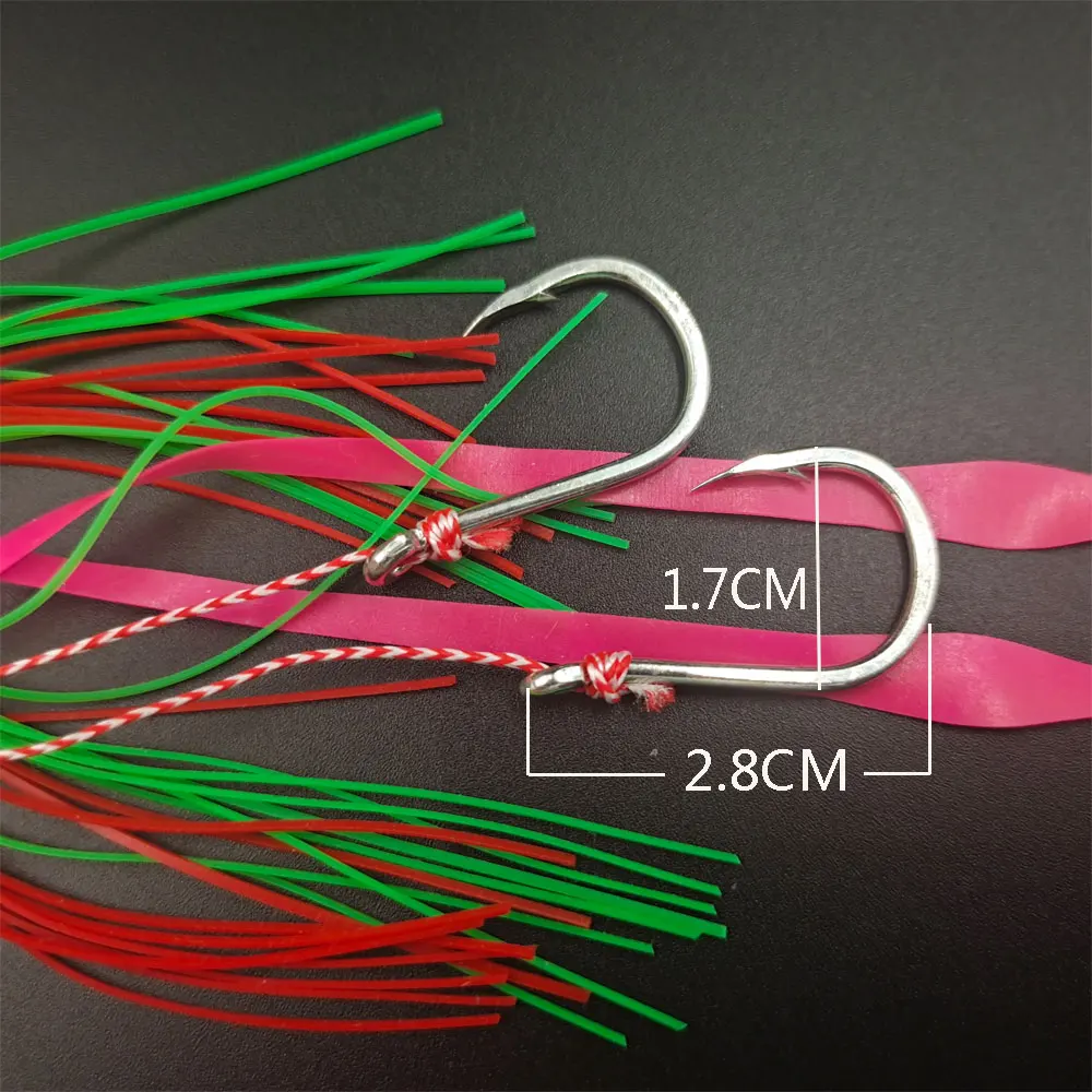 60g/80g/100g/ Metal Tenya Madai  Kabura Jig  deep sea slow jig head with skirt  lead lureluminous  Fishing Bait  inchiku