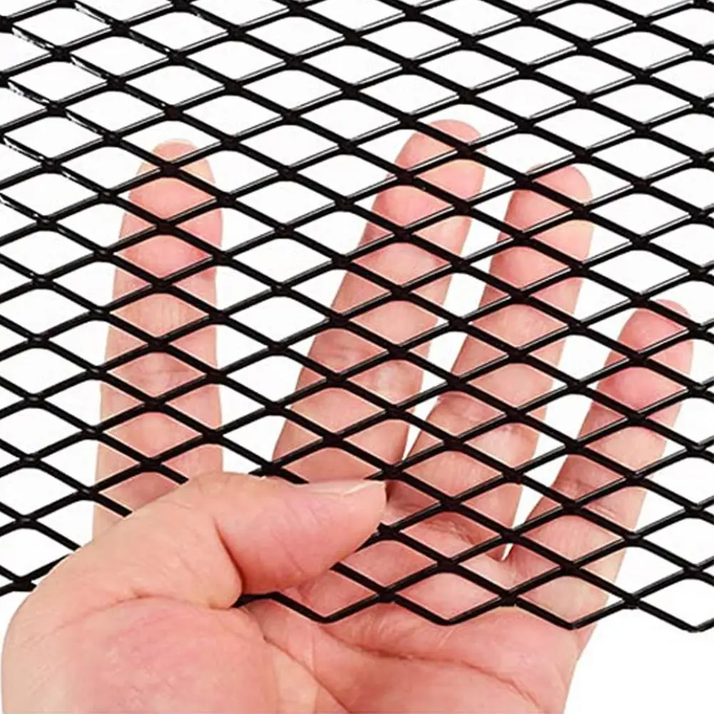 Universal Car Grill Mesh Aluminum Alloy Auto Grille Insert Bumper Rhombic Hole Mesh 3x6mm 4x8mm 6x12mm 8x16mm Car Radiator Grill
