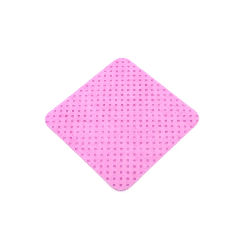 200PCS Pink/White Eyelash Glue Remover Wipe Lint-Free Cotton Wipes Glue Bottle Mouth Cleaning Paper Cleaner Pads with Box