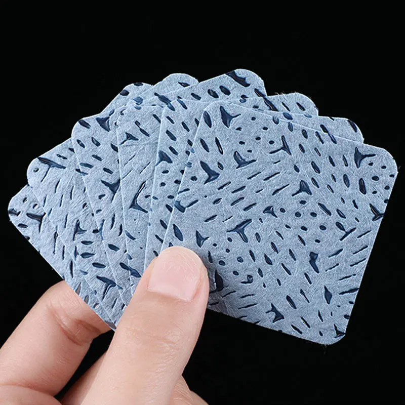 200PCS Pink/White Eyelash Glue Remover Wipe Lint-Free Cotton Wipes Glue Bottle Mouth Cleaning Paper Cleaner Pads with Box