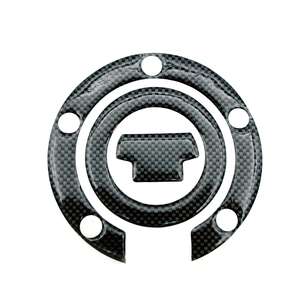 Motorcycle Racing Carbon Fiber Fuel Gas Cap Cover Tank Protector Pad Sticker Decals For Yamaha R1 R6 FZ6R FZ1S FAZER FZ6 FZ8 XJ6