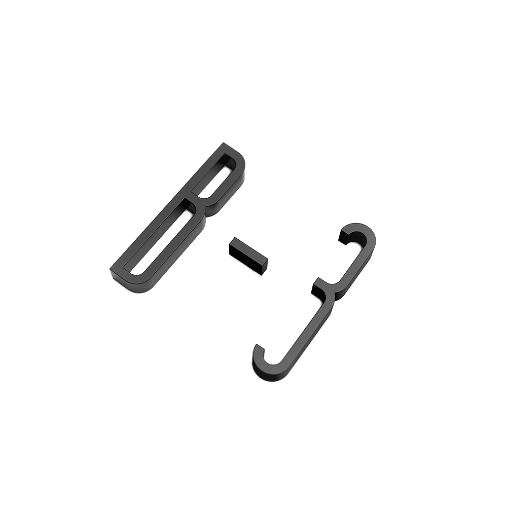4 Inch 100mm Self Adhesive Big Modern Door Number for Exterior House Apartment Plaque Mailbox Address Digits Sticker Sign Black