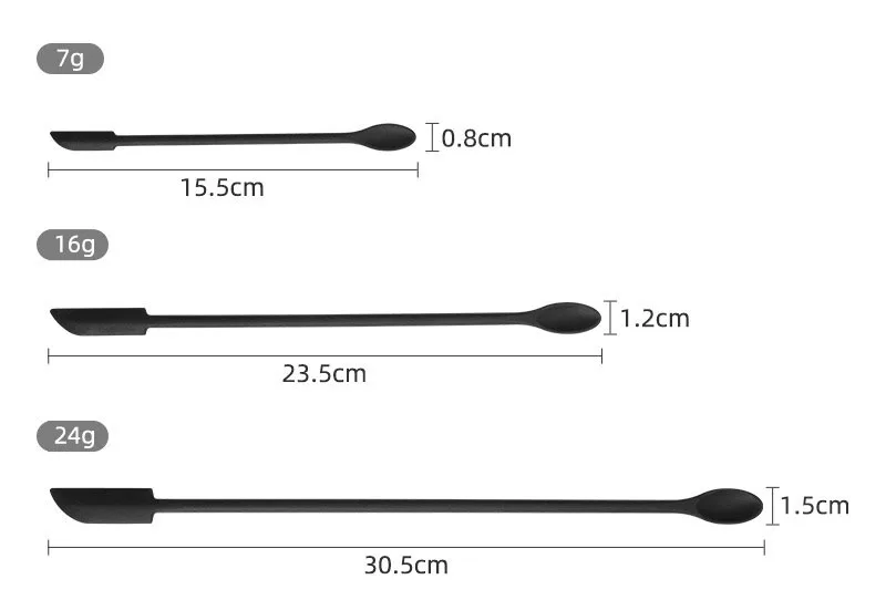 Silicone Batter Spatula Tools Lengthen Mini Soft Jar Cake Cream Jam Scrapers Makeup Spatulas Butter Knife Kitchen Accessories
