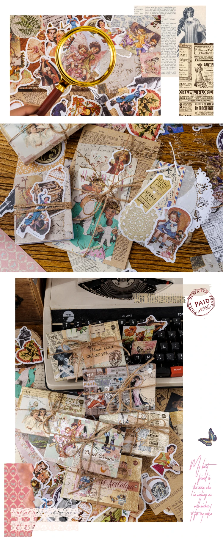60pcs/1lot Kawaii Stationery Stickers Retro Memory Room Series Junk Journal Diary Decorative Mobile Stickers Scrapbooking DIY