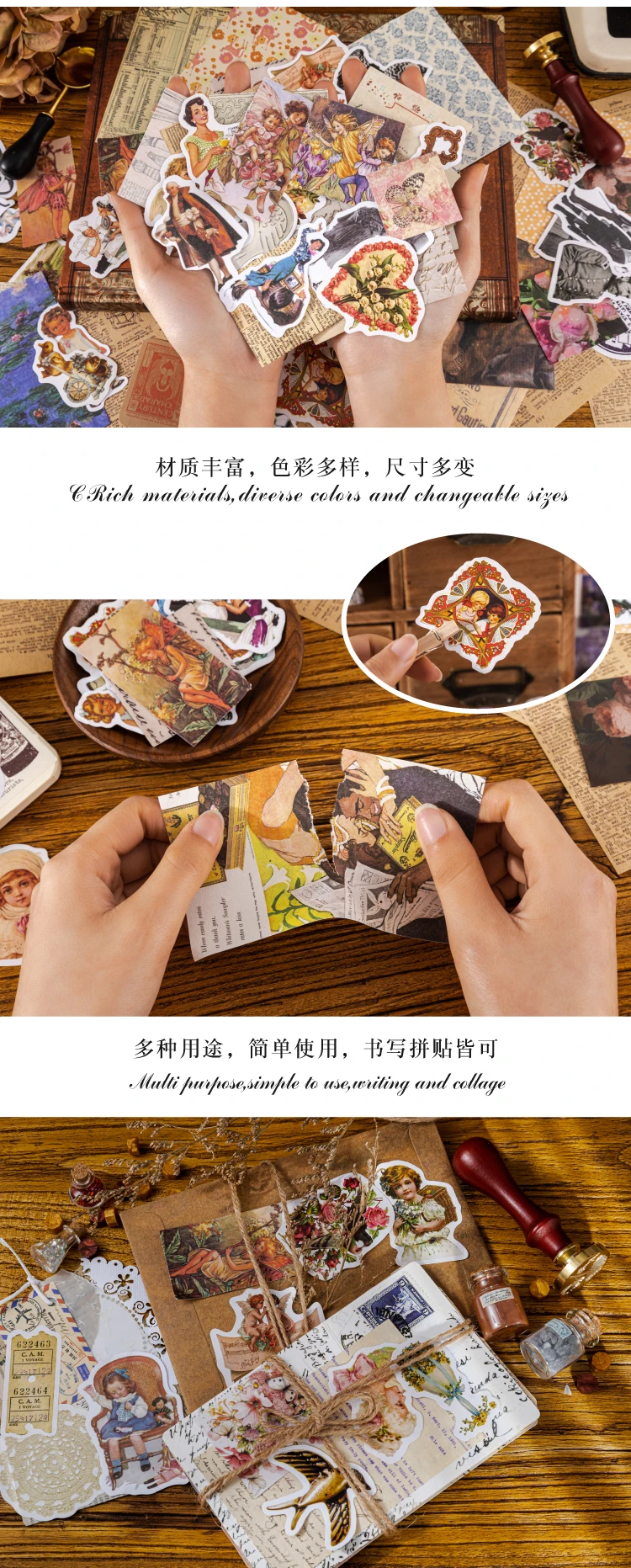 60pcs/1lot Kawaii Stationery Stickers Retro Memory Room Series Junk Journal Diary Decorative Mobile Stickers Scrapbooking DIY