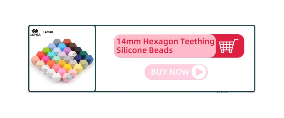 LOFCA 5pcs Ghost Bead Silicone BPA Free DIY For Silicone Jewelry Bracelet Necklace Accessories for making Make bracelets