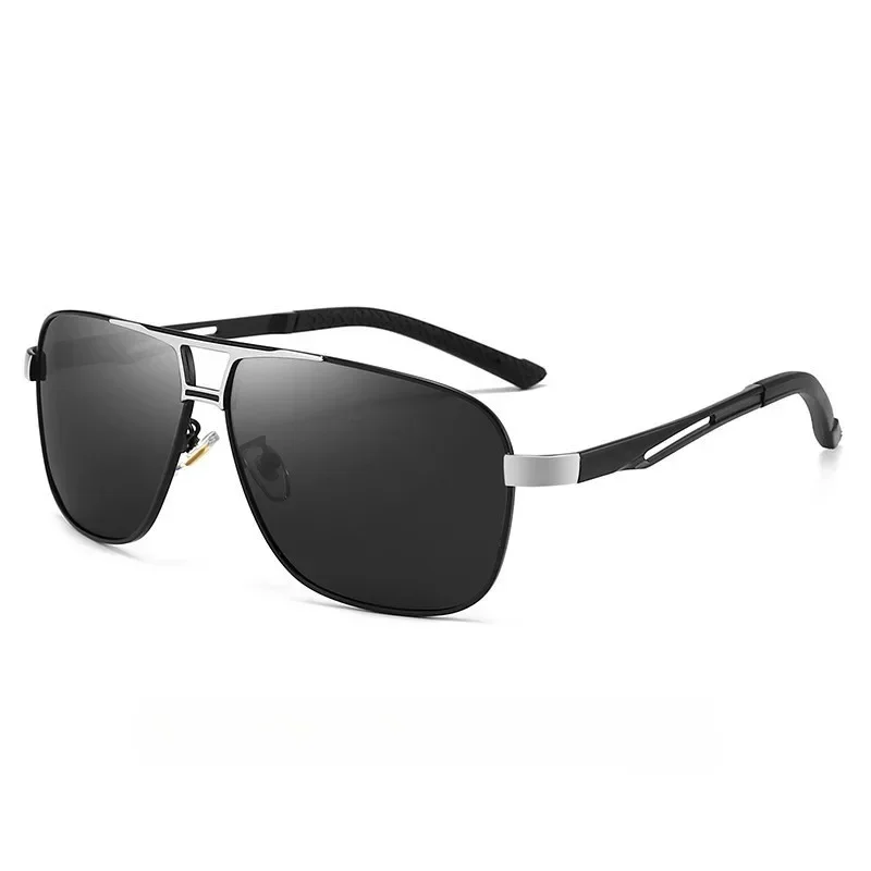 1PC Top Aluminum Magnesium Square Polarized Photochromic Sunglasses Men Sun Glasses Safety Driving Oculos De Sol Masculino
