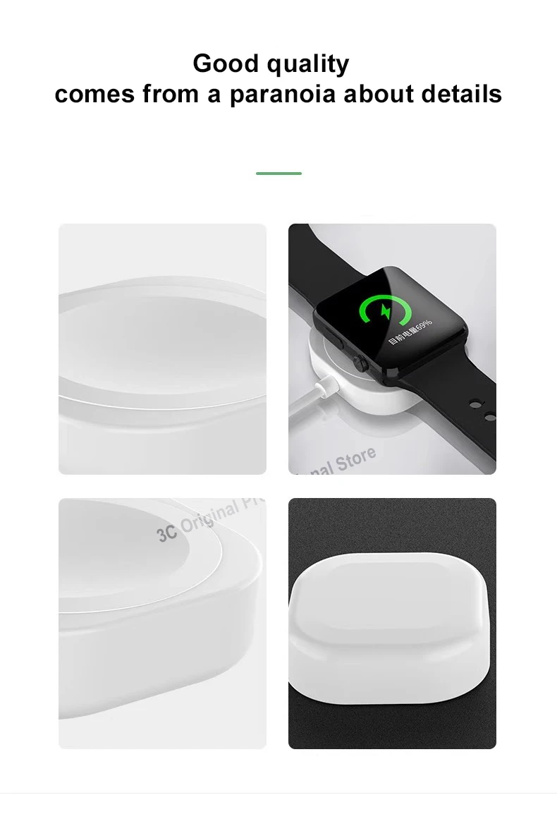New Magnetic Wireless Charger for Apple Watch Series 9 8 7 6 5 4 SE Fast Charging Cable USB Type C for iWatch Series 6 3 5 3 2 1