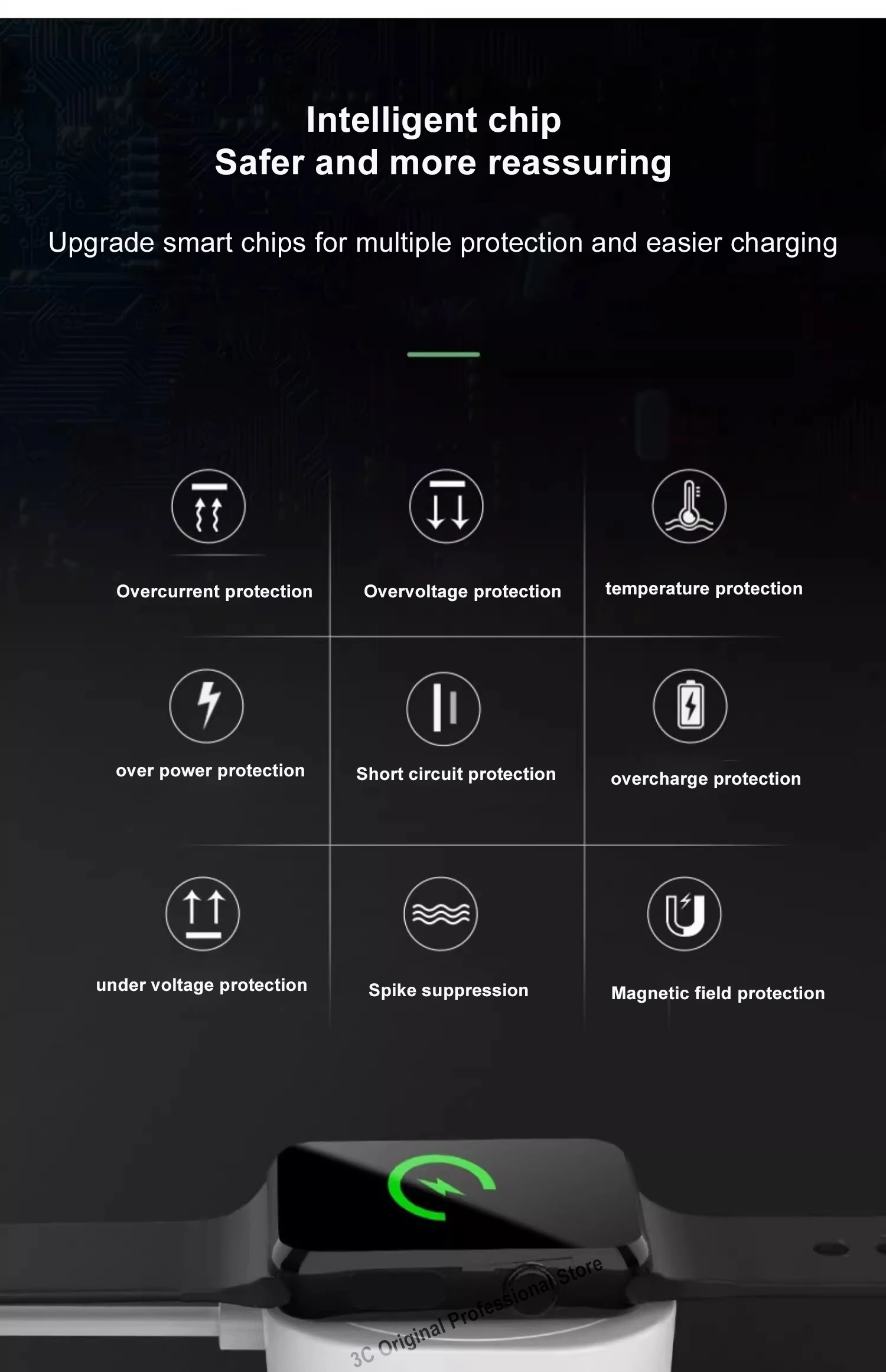 New Magnetic Wireless Charger for Apple Watch Series 9 8 7 6 5 4 SE Fast Charging Cable USB Type C for iWatch Series 6 3 5 3 2 1