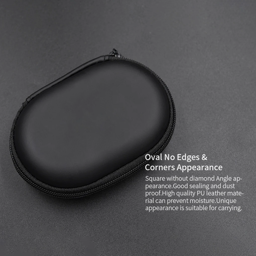 Earphone Storage Bag Square Headset Box Indoor Outdoor Travelling Earphones Storaging Case Accessories with Zipper