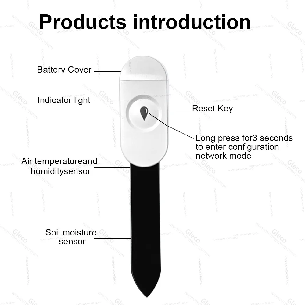 3-in-1/4-in-1 Zigbee Soil Moisture Sensor Humidity Meter Temperature Tester Light Detector Work With Tuya Smart Life 2MQTT HA