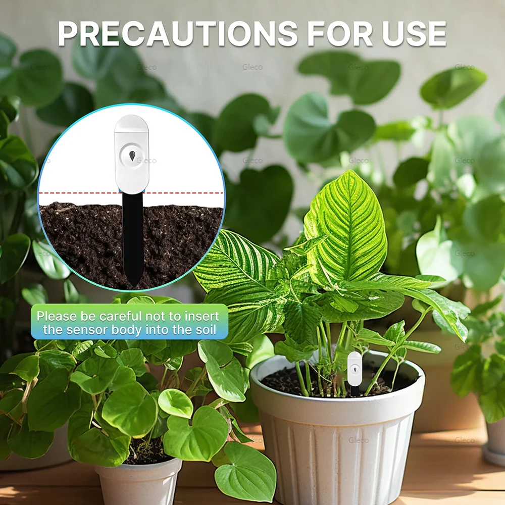 3-in-1/4-in-1 Zigbee Soil Moisture Sensor Humidity Meter Temperature Tester Light Detector Work With Tuya Smart Life 2MQTT HA