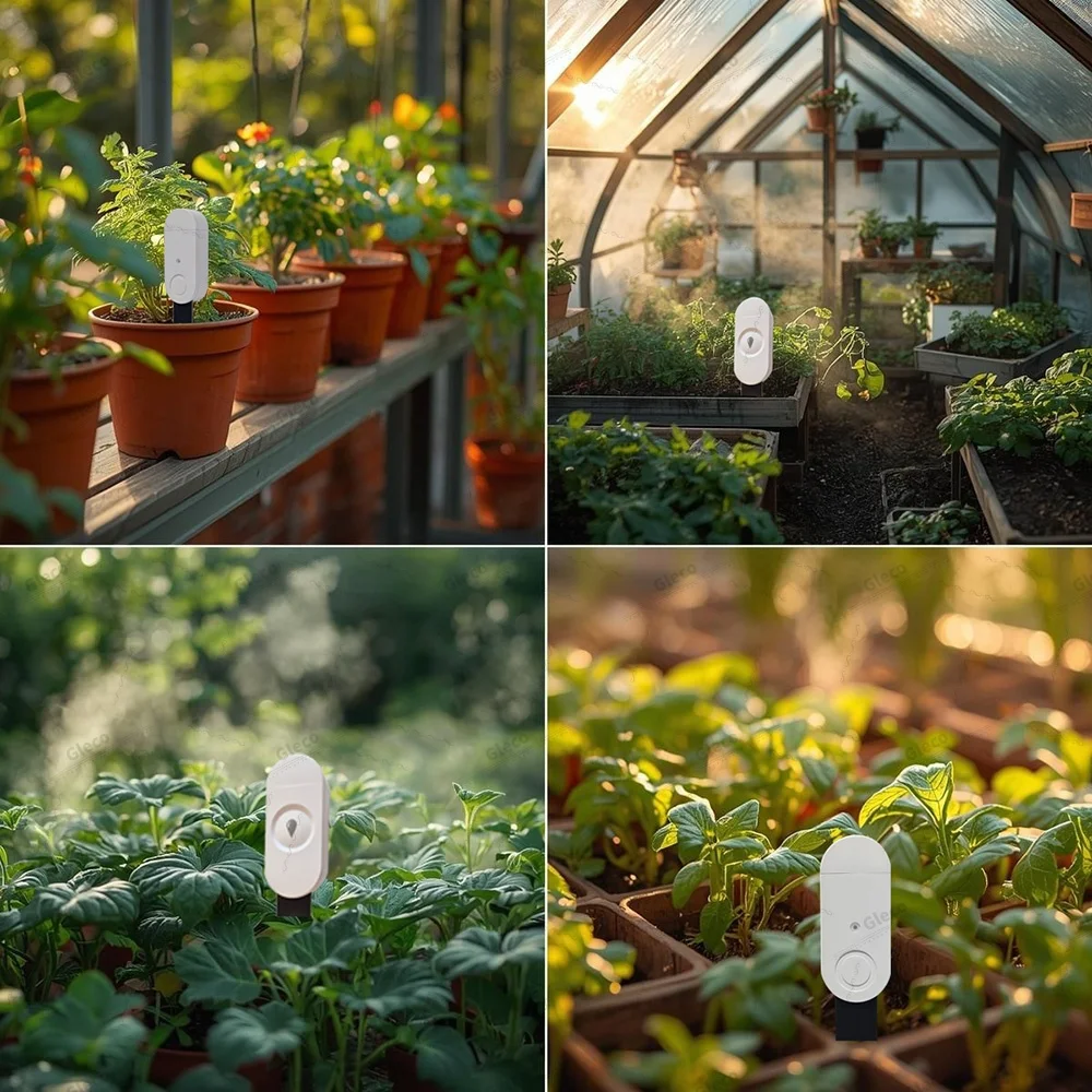 3-in-1/4-in-1 Zigbee Soil Moisture Sensor Humidity Meter Temperature Tester Light Detector Work With Tuya Smart Life 2MQTT HA