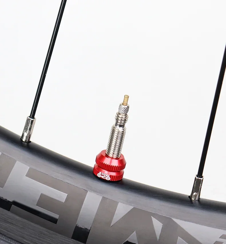 1Pair Bike Vacuum Tire Law Mouth Nut MTB Bicycle Tire Inner Tube Valve Caps Safe