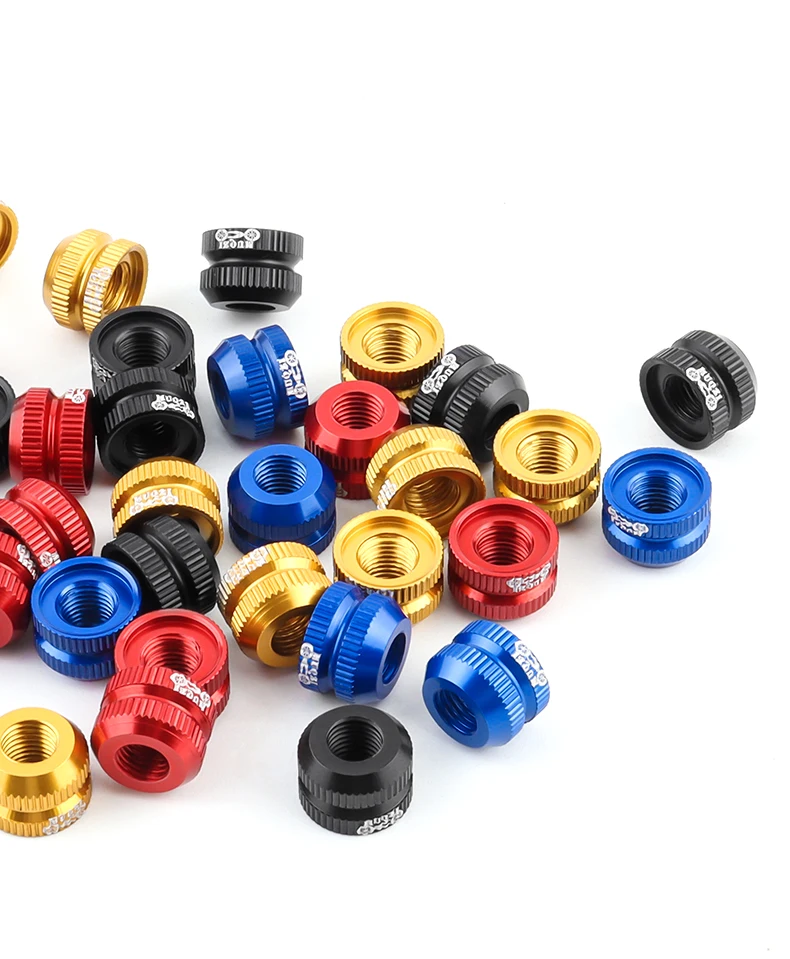 1Pair Bike Vacuum Tire Law Mouth Nut MTB Bicycle Tire Inner Tube Valve Caps Safe