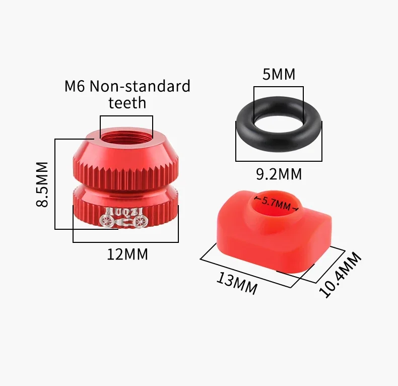 1Pair Bike Vacuum Tire Law Mouth Nut MTB Bicycle Tire Inner Tube Valve Caps Safe