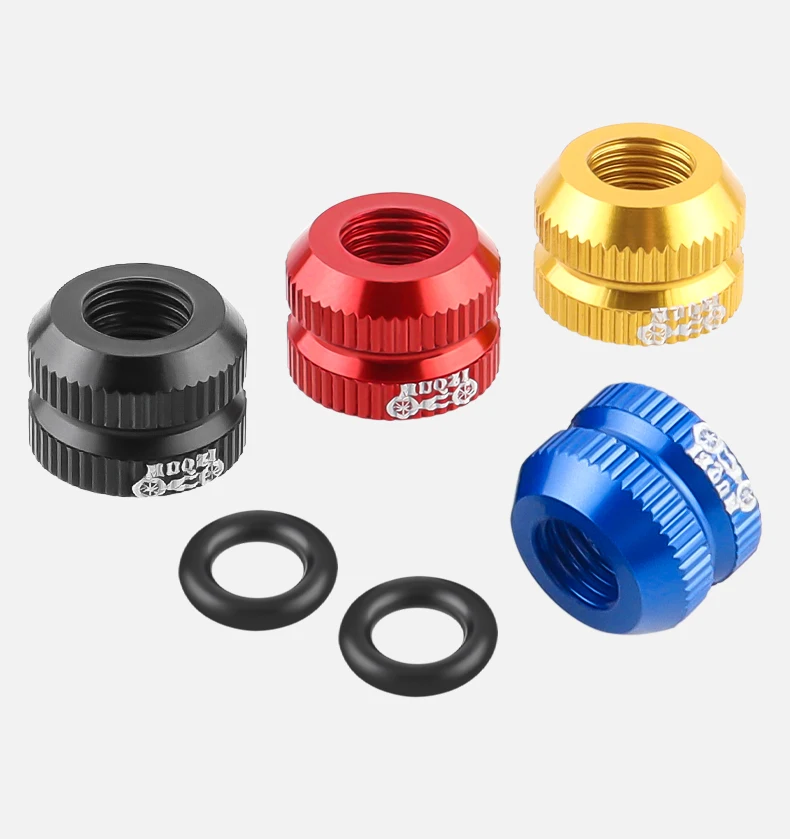 1Pair Bike Vacuum Tire Law Mouth Nut MTB Bicycle Tire Inner Tube Valve Caps Safe