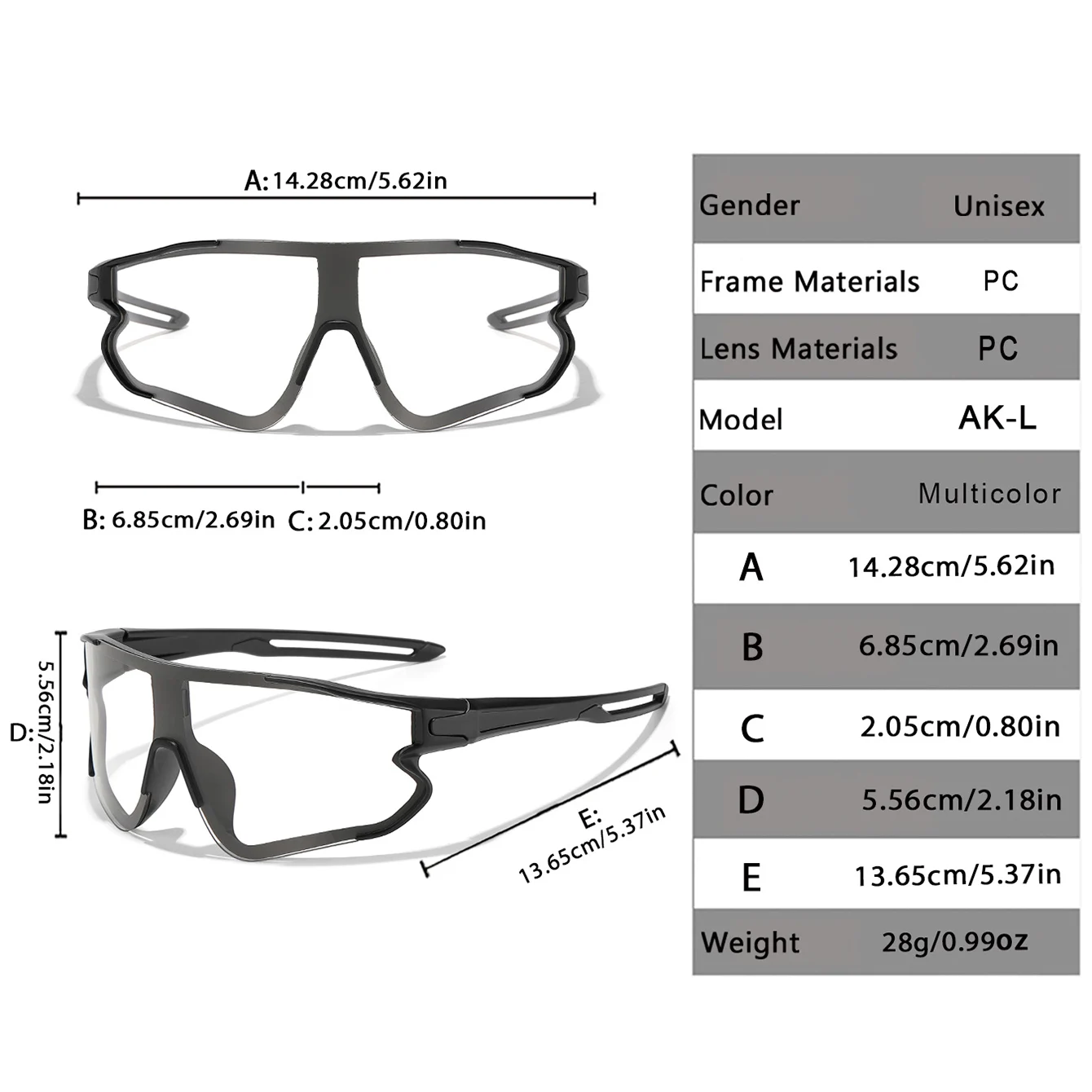 New Style Brand Photochromic Eyewear Men Women Bicycle MTB Bike Running Fishing Cycling Glasses Comfortable Windproof Goggles