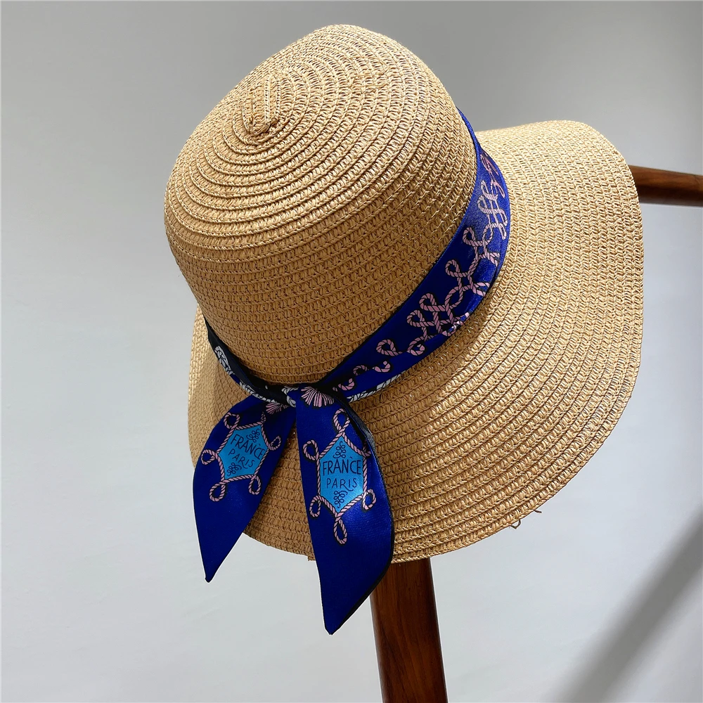 Knot Print Summer Scarf 2024 Luxury Brand Design Women Skinny Bag Scarves Hair Band Neck Silk Scarf For Ladies Foulard Headband