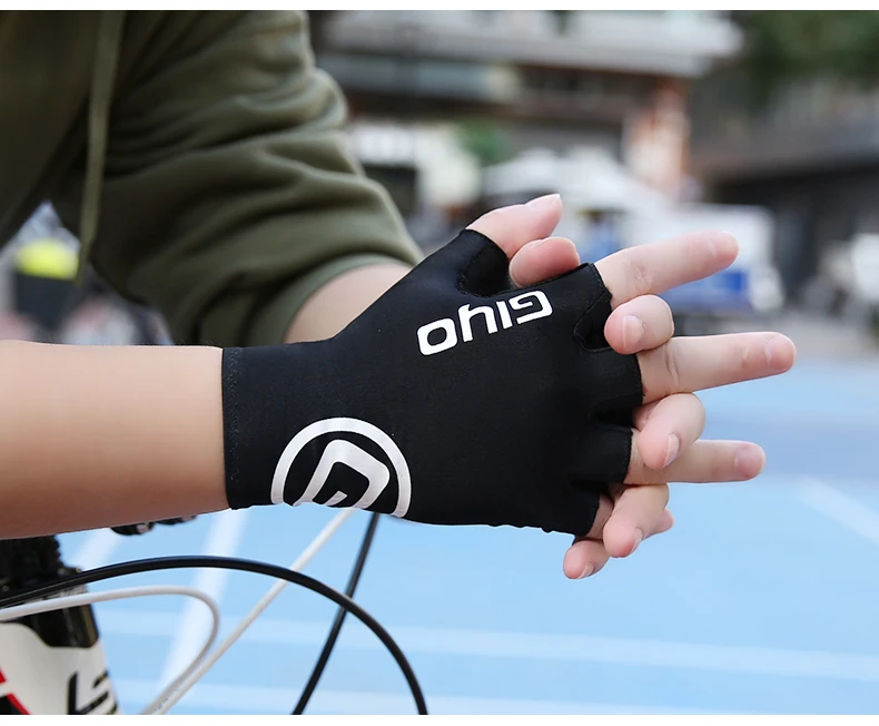 Giyo Half-finger Gloves Anti-slip Bicycle Mitten Fabric Men's Cycling Fingerless Gloves MTB Road Bike Summer Short Gloves
