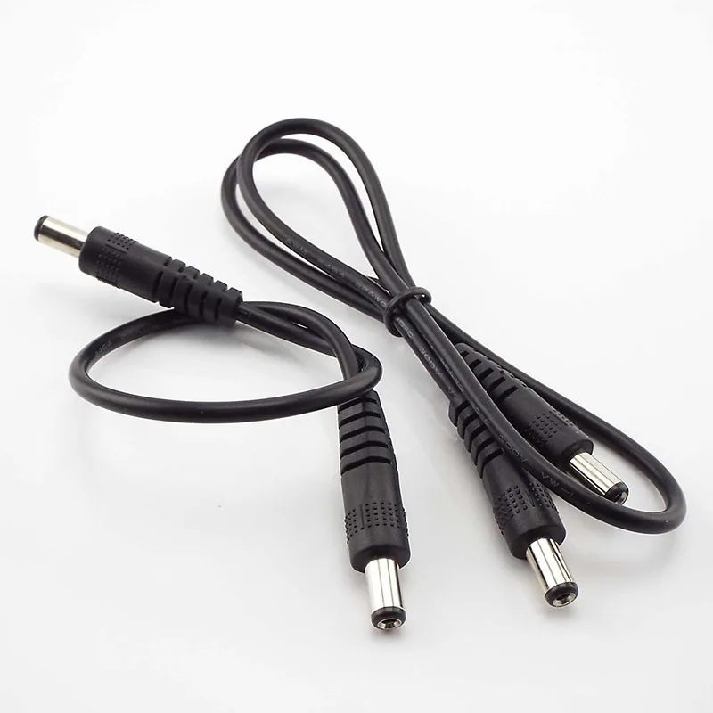 12V 3A DC male to male Power supply diy cord cable 5.5 x 2.1mm Male CCTV Adapter Connector Power Extension Cords 0.5M/1M/2M